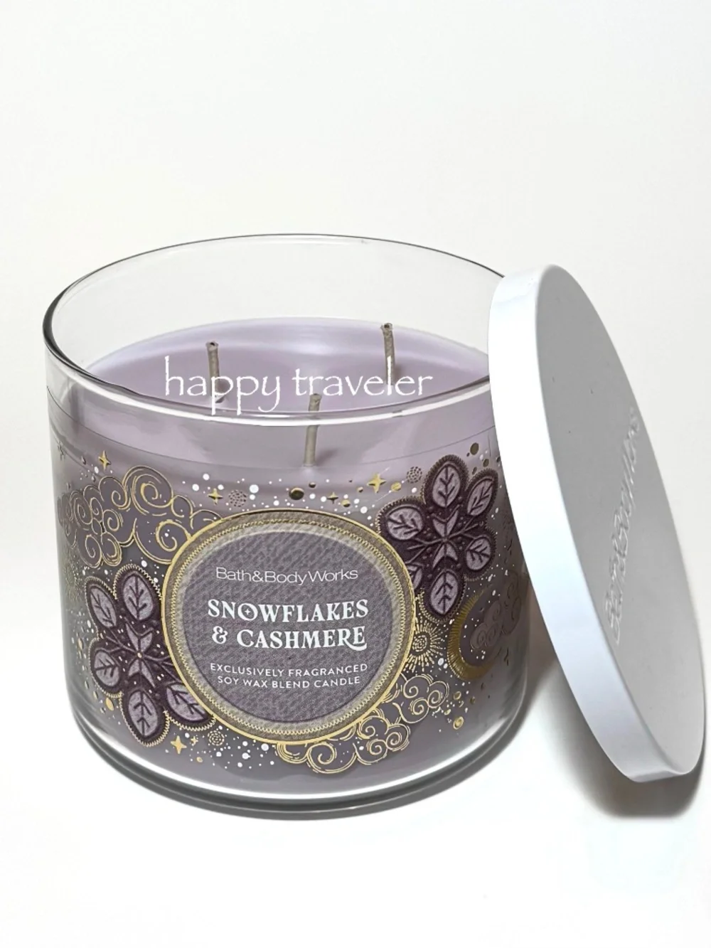 SNOWFLAKES & CASHMERE 3 Wick Candle